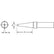 Weller PTF7 Flat Conical Soldering Tip for TC201, 700°F, .047"