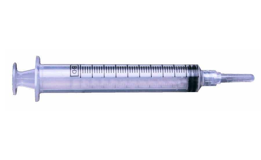 Weller M10LLASSM Manual Operated Luer Lok Assembled Calibrated Syringe, 10cc, 15/pk