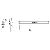 Hexacon HT361X Turned-Down Full-Chisel Soldering Tip, 1/8"