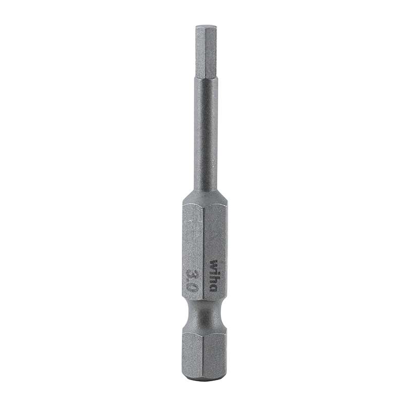 Wiha 74330 Hex Power Bit, 3.0mm x 50mm
