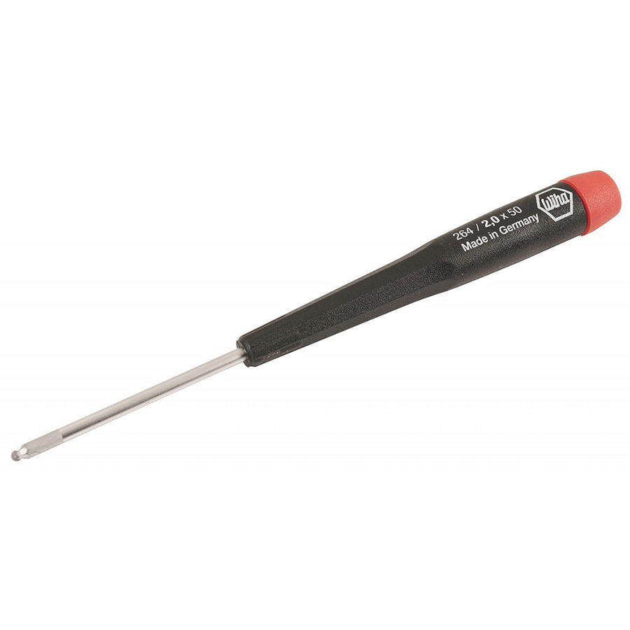 Wiha 26420 Precision Ball End Hex Screwdriver, 2.0mm x 50mm