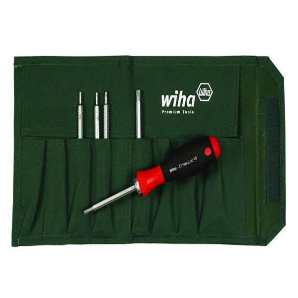 Wiha 28197 Drive-Loc VI Reversible Security Torxdriver Blade Set