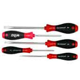 Wiha 30295 SoftFinish Slotted/Phillips Screwdriver, 5 Piece Set