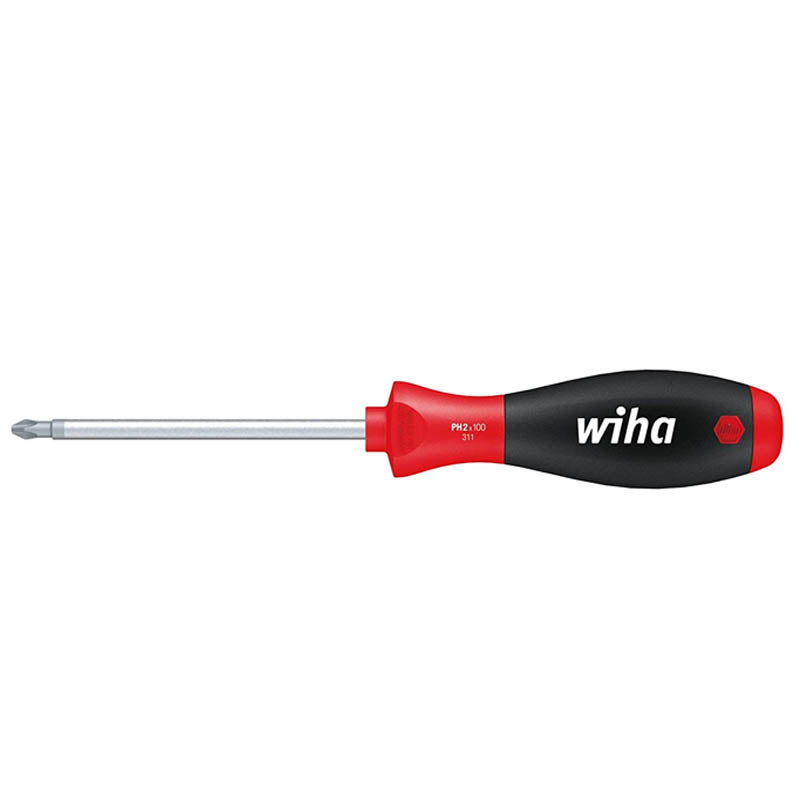 Wiha 31118 Softfinish Phillips Screwdriver, #2 x 16-1/2"