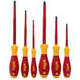 Wiha 32092 Insulated Slotted/Phillips Screwdriver, 6 Piece Set