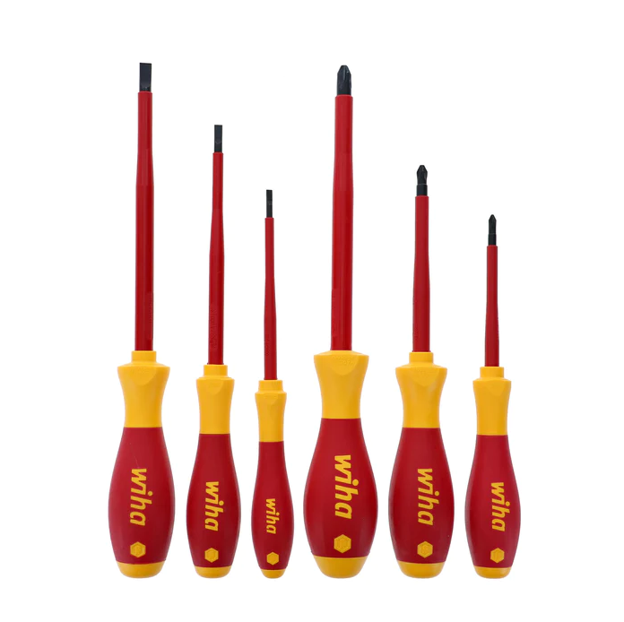 Wiha 32092 Insulated Slotted/Phillips Screwdriver, 6 Piece Set