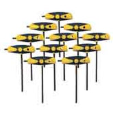 Wiha 33494 Dual Drive Ball End Hex T-Handle, 11 Piece