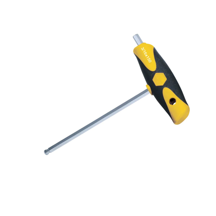 Wiha 54010 Soft Grip Dual Drive Ball End Hex T-Handle, 9/64"