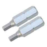 Wiha 71971 Security Hex Insert Bit, 3/32" x 25mm, 2/Pk