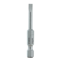 Wiha 74010 Slotted Power Bit, 4.0 x .8 x 50mm