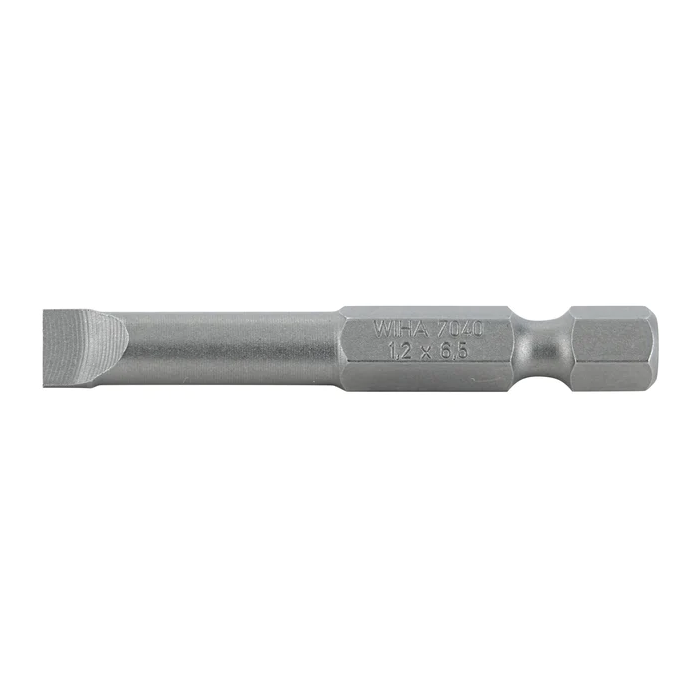 Wiha 74018 Slotted Power Bit, 6.5 x 50mm