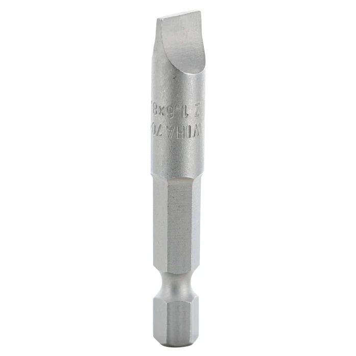 Wiha 74023 Slotted Power Bit, 8.0 x 1.6 x 50mm