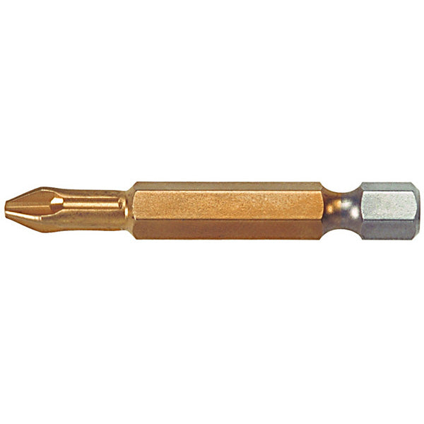 Wiha 74101 Phillips Tin Power Bit, #1 x 50mm