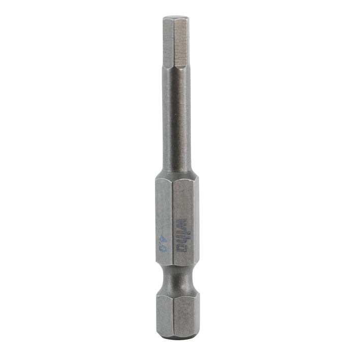 Wiha 74340 Hex Power Bit, 4.0mm x 50mm