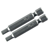 Wiha 74384 Hex Power Bit, 9/64" x 50mm, Pack of 2