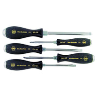 Wiha 53390 Heavy Duty Slotted/Phillips Screwdriver, 5 Piece Set