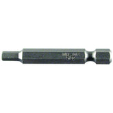 WIHA 74362 Hex Head Power Bit for 1/4" Hex Drive, 3mm x 2", 2/PKG