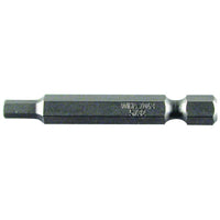 WIHA 74362 Hex Head Power Bit for 1/4" Hex Drive, 3mm x 2", 2/PKG