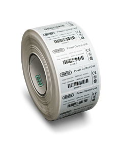 Identco TTL300-740-12 Matte Silver Polyester 1.25 x 1.0, Ul/CSA Nameplate Label, 12,000/Roll