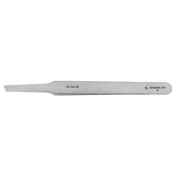 Excelta 2A-SA-SE Stainless Steel Anti-magnetic Tweezers, 4-1/2
