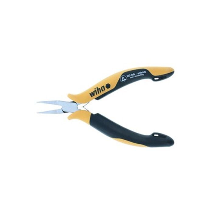 Wiha 32752 ESD-Safe Smooth Jaw Short Flat Nose Plier